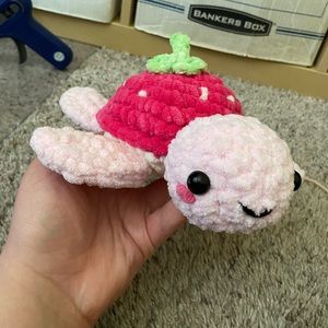 crochet strawberry turtle